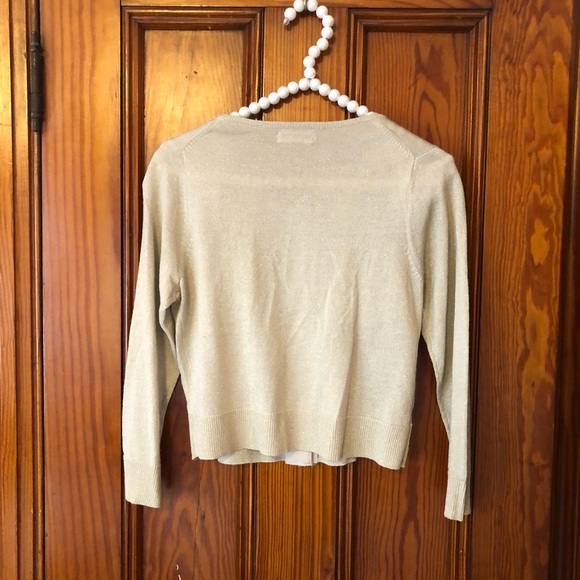 Gold Shimmer CK cardigan - Picture 2 of 6